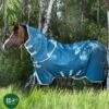 Horseware Amigo Ameco Bravo 12 Plus Lite -Saddle Sale Shop Amigo AmEco Bravo 12 Plus Turnout 0g Teal And Grey
