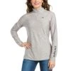 Ariat Womans Laguna 1/4 Zip Top 1 Ariat Womans Laguna 1/4 Zip Top -Saddle Sale Shop Ariat Laguna 1 4 zip heather grey