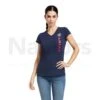 Ariat Vertical Logo Ss T-shirt -Saddle Sale Shop Ariat vertical logo t shirt