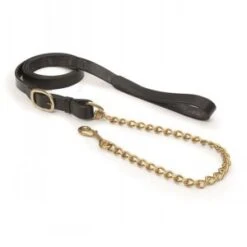 Blenheim Leather Lead Rein With Chain