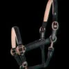 Waldhausen Rose X-line Leather Headcollar -Saddle Sale Shop Waldhausen Rose X Line Leather Headcollar Black