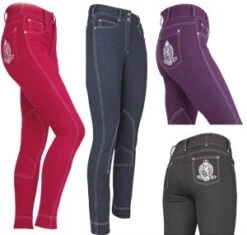 Ladies Embroidered Saddle Hugger Jodhpurs